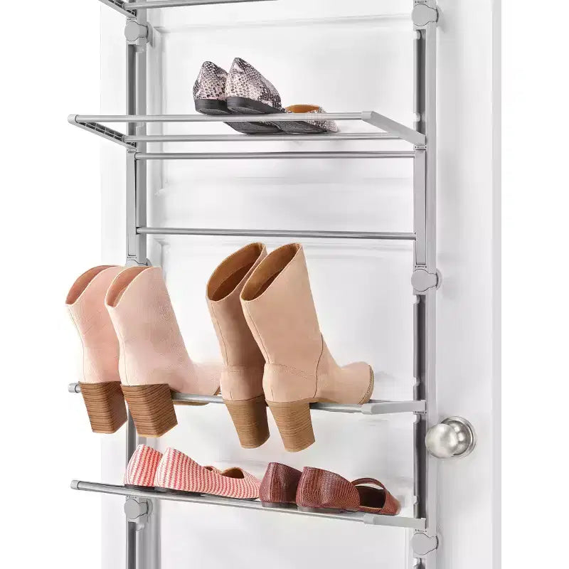Range-chaussures Whitmor à 8 niveaux, gris