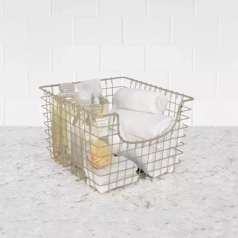 Spectrum Diversified Scoop Medium Basket Silver