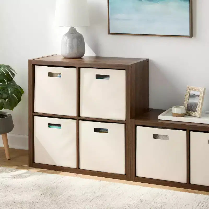 13" 4 Cube Walnut - Brightroom™