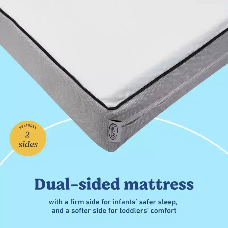 Matelas double face Graco Essentials 6" résistant à l'eau pour berceau et lit de bébé