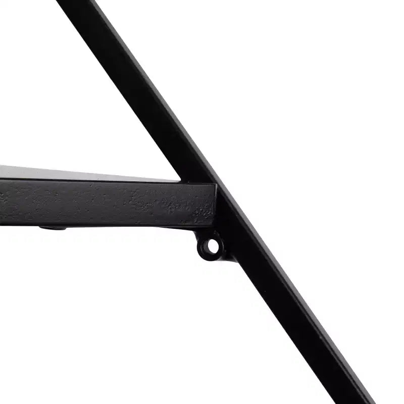 Kate & Laurel All Things Decor 24"x17"x38" Melora Metal and Wood Corner Wall Shelf Black