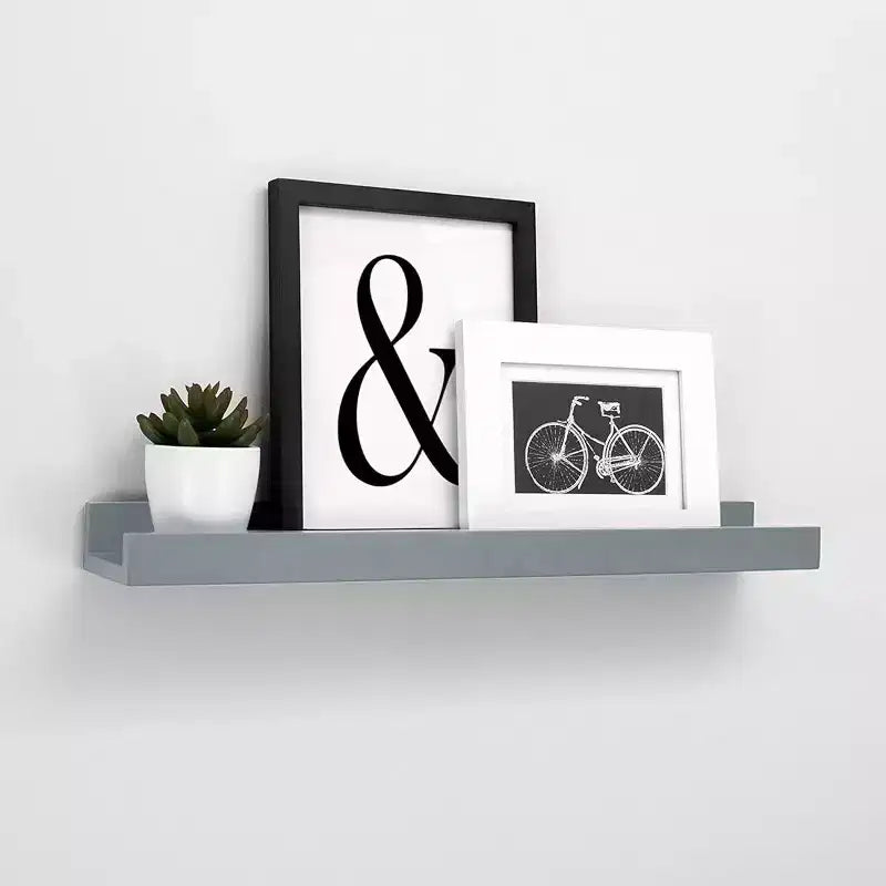 Kiera Grace 23"x4" Drea Étagère murale Gris nuage : Présentoir flottant en MDF, quincaillerie de montage incluse
