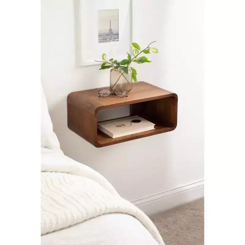 Kate & Laurel All Things Decor Étagère Flottante Deguara 45,7x25,4x20,3 cm Brun Noyer