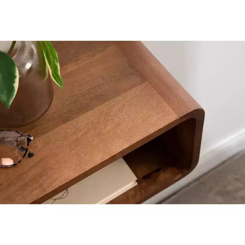 Kate & Laurel All Things Decor Étagère Flottante Deguara 45,7x25,4x20,3 cm Brun Noyer