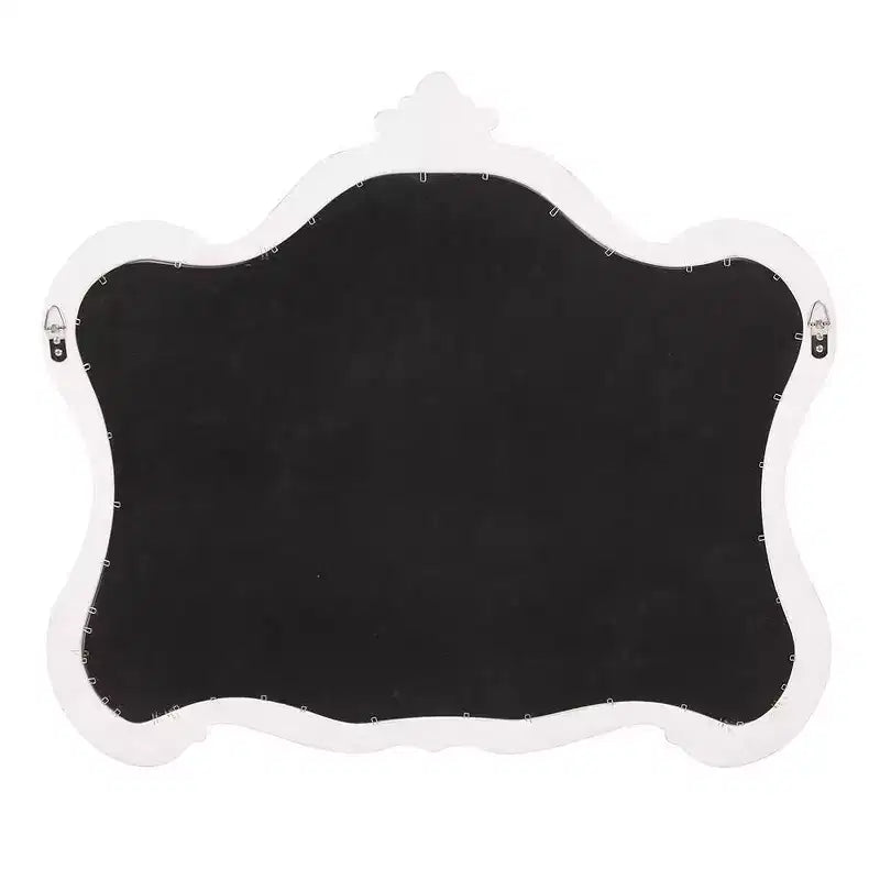 Howard Elliott Miroir mural d'appoint encadré brillant Veruca 28"x32" Blanc : Rectangle moderne, aucun assemblage requis