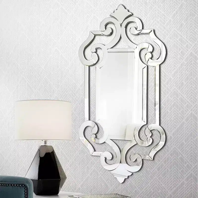 Howard Elliott 54"x14" Allan Andrews Full Length Frameless Wall Mirror Whitby Collection: Modern Style, Glass Material, Wall Mounted