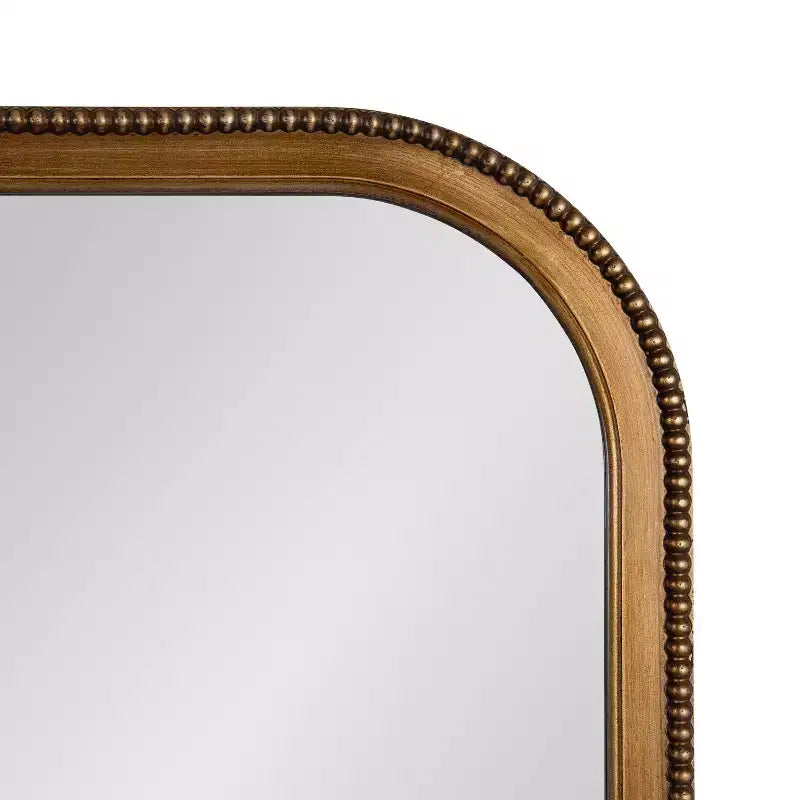 40"x30" Hubanks Arched Wall Mirror Gold - Kate & Laurel All Things Decor