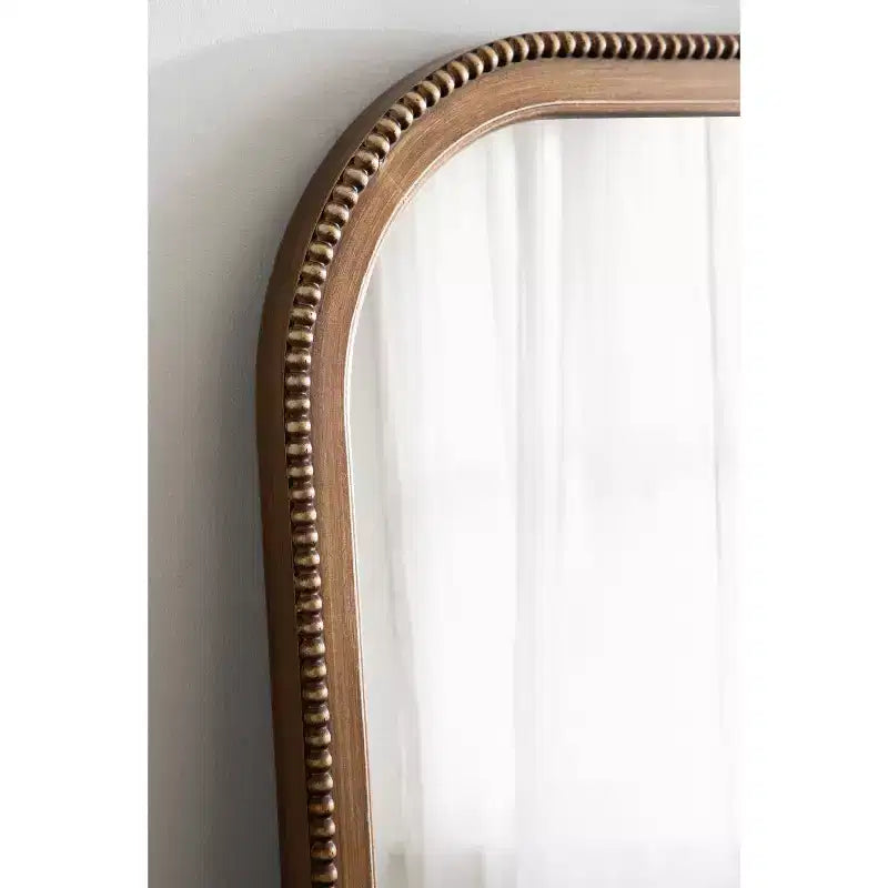 40"x30" Hubanks Arched Wall Mirror Gold - Kate & Laurel All Things Decor