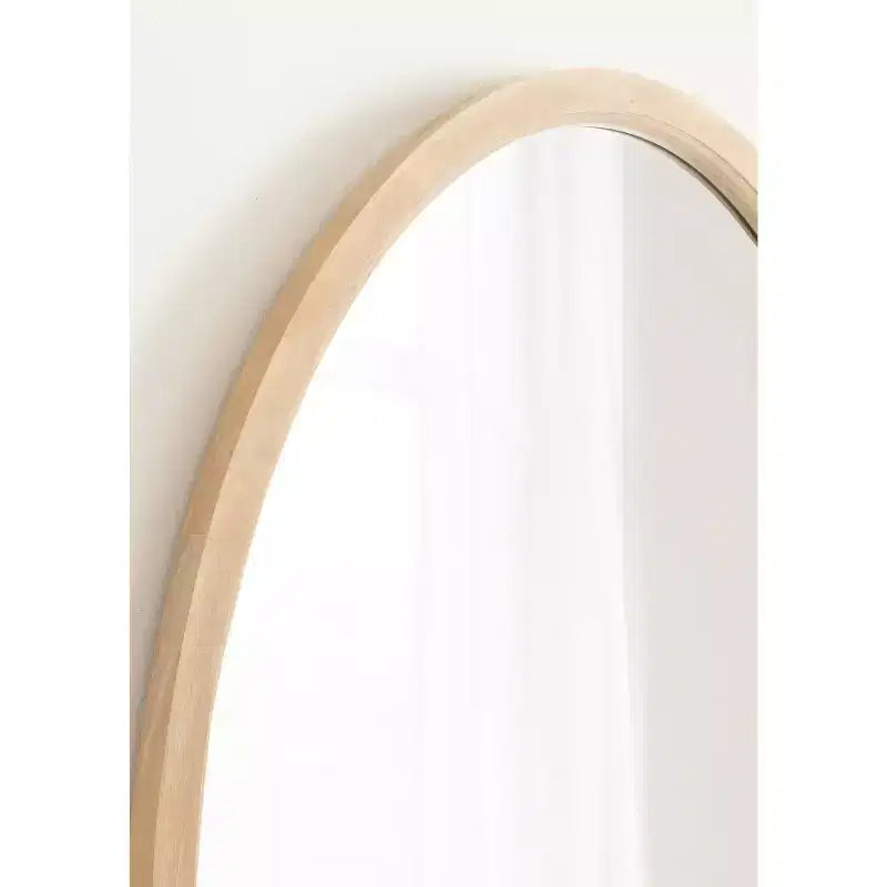 Kate & Laurel All Things Decor Miroir encadré ovale Hogan 24"x36" Naturel