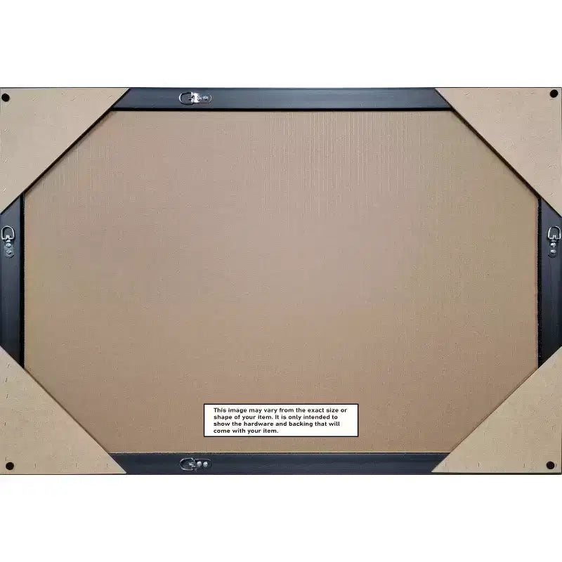 29"x29" Non-Beveled Narrow Wood Bathroom Wall Mirror Warm Walnut - Amanti Art: Modern Square, Wall Mount, Includes Hardware