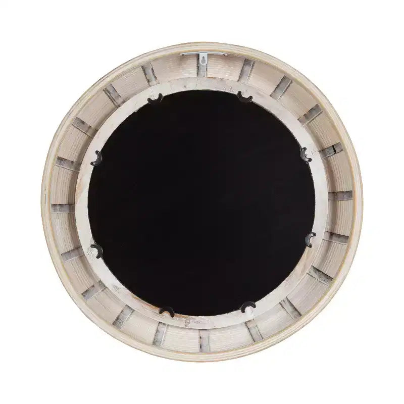 Kate & Laurel All Things Decor Miroir mural rond Jonesport 26"x26" Naturel