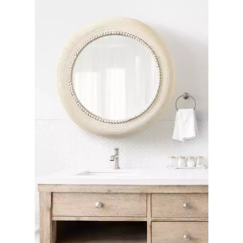 Kate & Laurel All Things Decor Miroir mural rond Jonesport 26"x26" Naturel