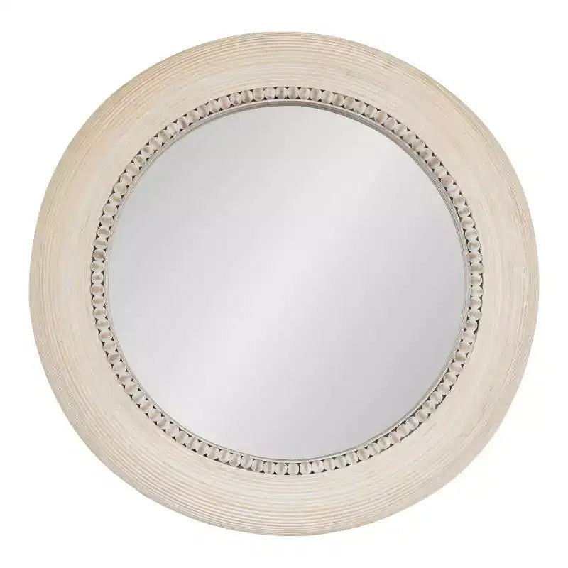 Kate & Laurel All Things Decor Miroir mural rond Jonesport 26"x26" Naturel