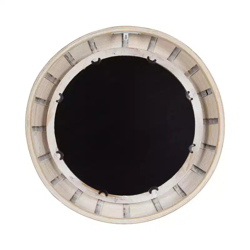 Kate & Laurel All Things Decor Miroir mural rond Jonesport 26"x26" Naturel