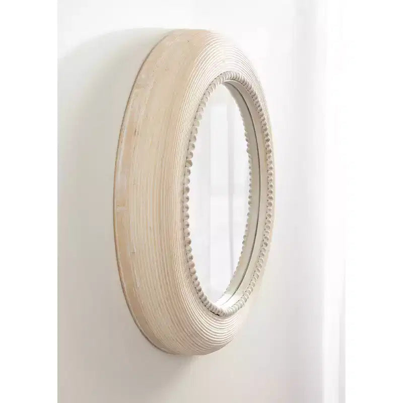 Kate & Laurel All Things Decor Miroir mural rond Jonesport 26"x26" Naturel
