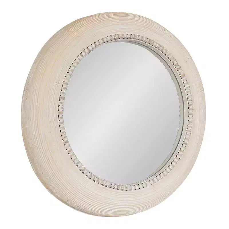 Kate & Laurel All Things Decor Miroir mural rond Jonesport 26"x26" Naturel