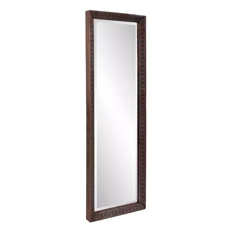 Howard Elliott Miroir Rectangulaire Pleine Longueur 30x90cm avec Cadre Métallique Fait Main Bronze : Décoration Moderne Élégante
