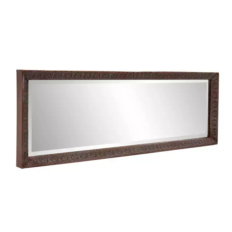 Howard Elliott Miroir Rectangulaire Pleine Longueur 30x90cm avec Cadre Métallique Fait Main Bronze : Décoration Moderne Élégante