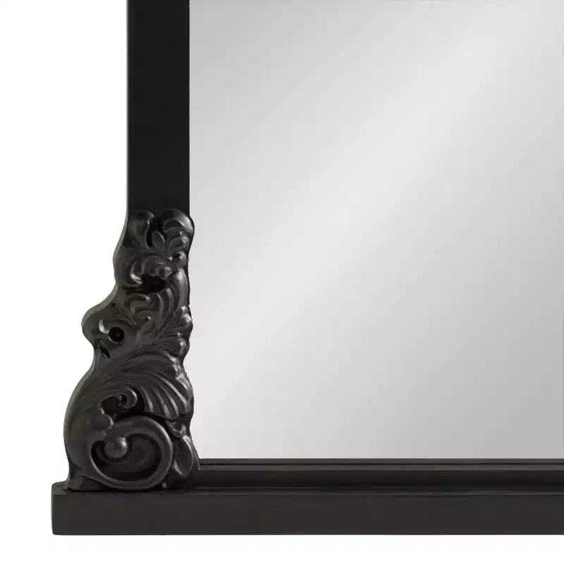 Kate & Laurel All Things Decor Miroir Barberry Arch 28"x35" MDF noir