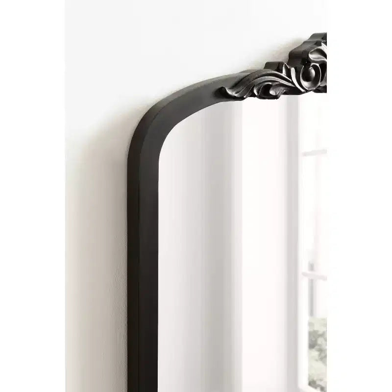 Kate & Laurel All Things Decor Miroir Barberry Arch 28"x35" MDF noir