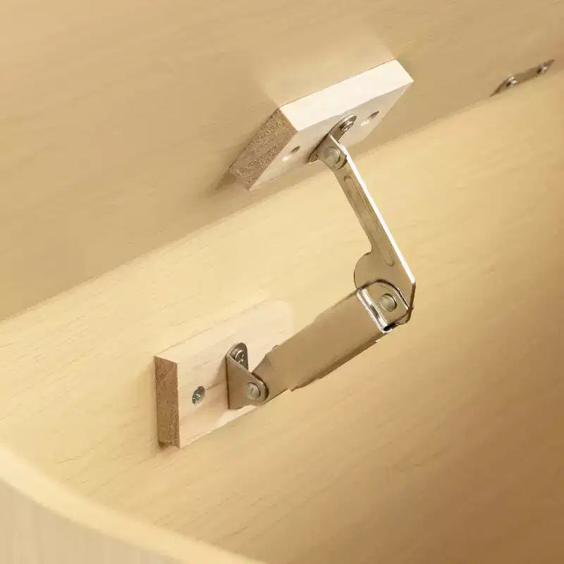 Humble Crew Kids' Jaime Coffre à jouets à charnière en bois : Cadre en MDF, quincaillerie en acier, étagères à bacs, 1 tiroir, 1 étagère