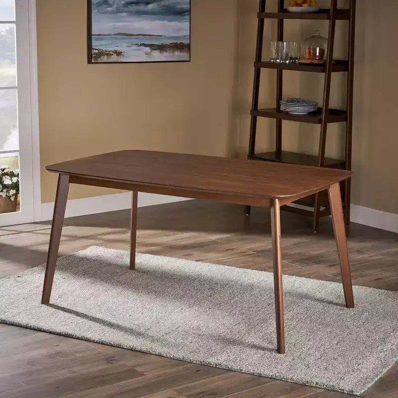 GDFStudio Anne Mid Century Modern Wood Dining Table