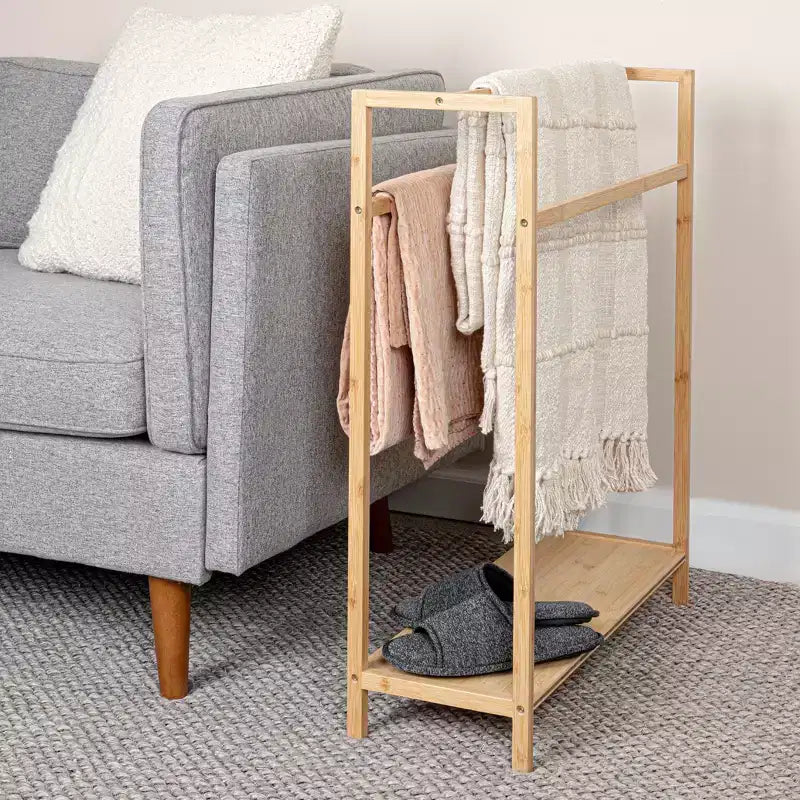 Bamboo Towel Rack, Natural