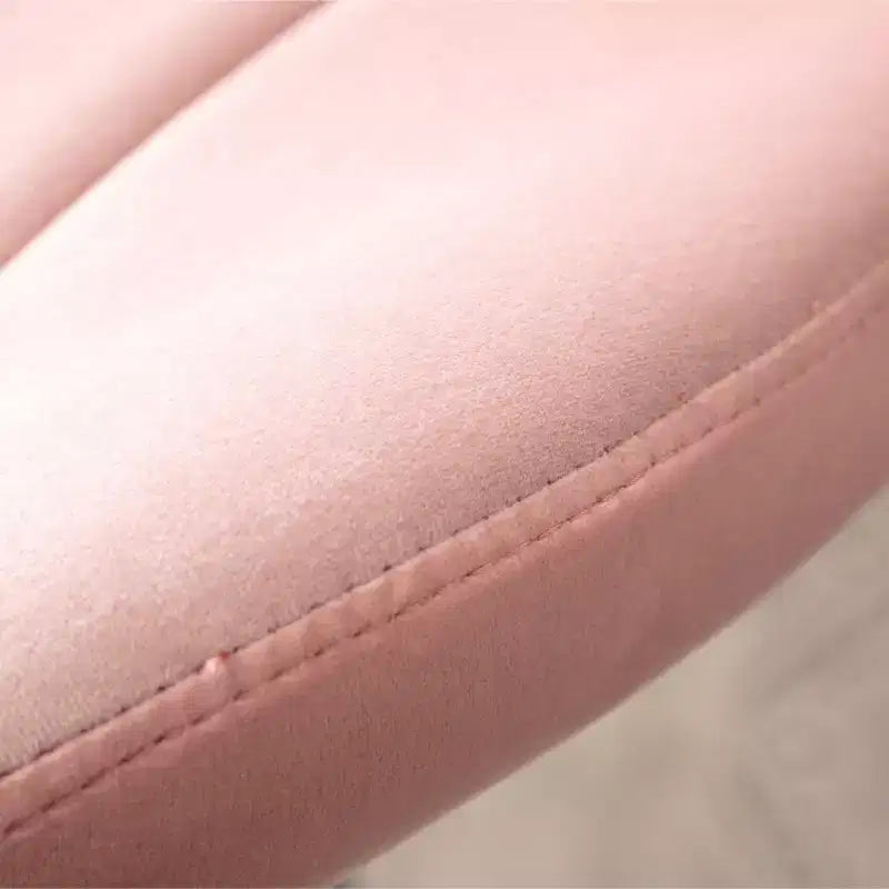 Ellston Upholstered Adjustable Swivel Barstools in Pink, Set of 2