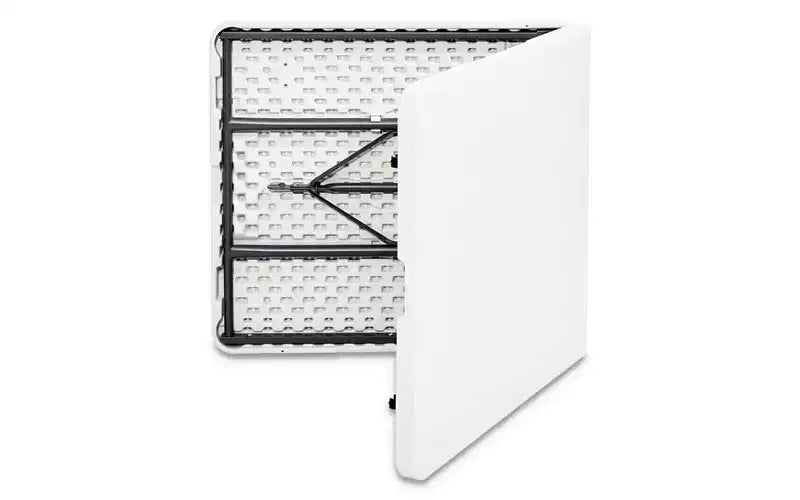 Iceberg IndestrucTable Classic Bi-Folding Table, Rectangular, 60 x 30 x 29, Platinum