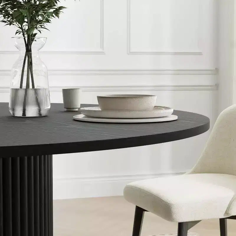 PexFix 46 Round Solid Wood Dining Table Kitchen Tables