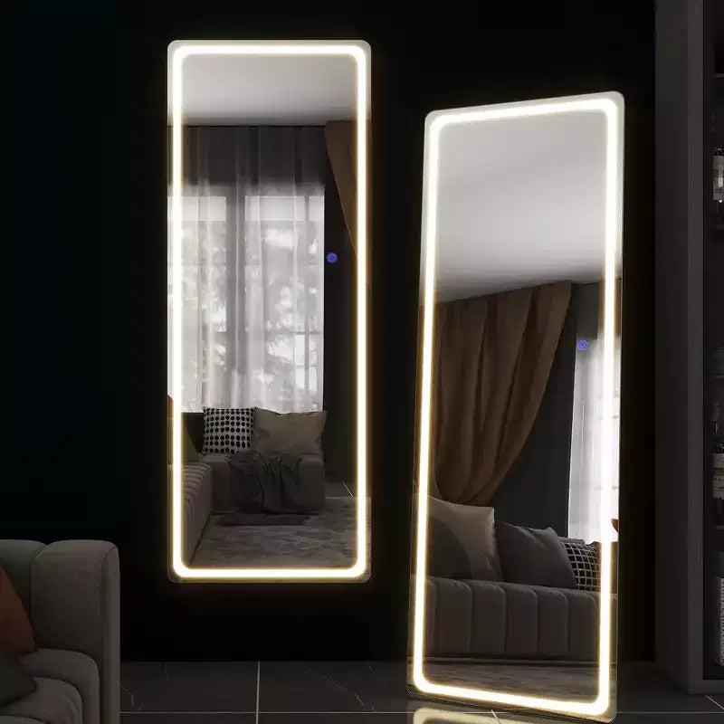PexFix 63x16 Full-body Mirror LED Vanity Mirror with Lights Silver Mirror.