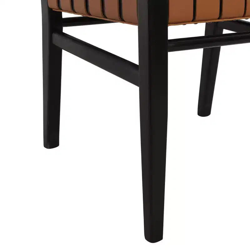 Christopher Knight Home Cassius Woven Faux Leather Rubberwood Dining Chair (Set of 2)
