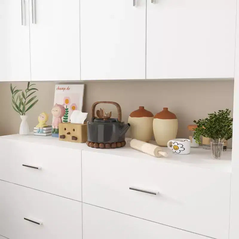 Famapy Kitchen Cabinet Ensemble: Rich Storage, Solid Structure, and Sleek Design