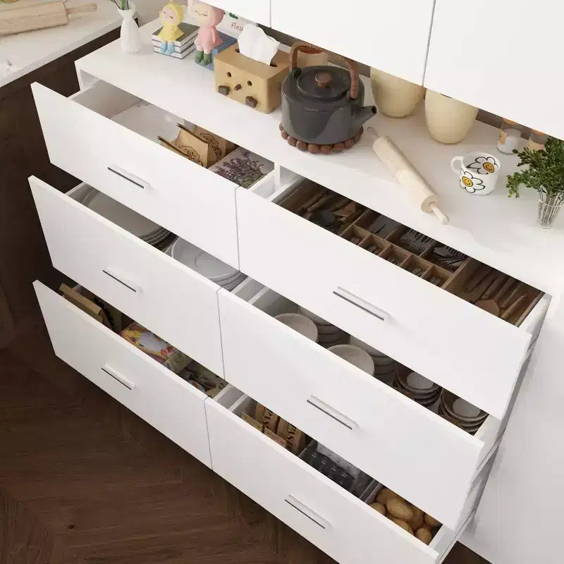 Famapy Kitchen Cabinet Ensemble: Rich Storage, Solid Structure, and Sleek Design