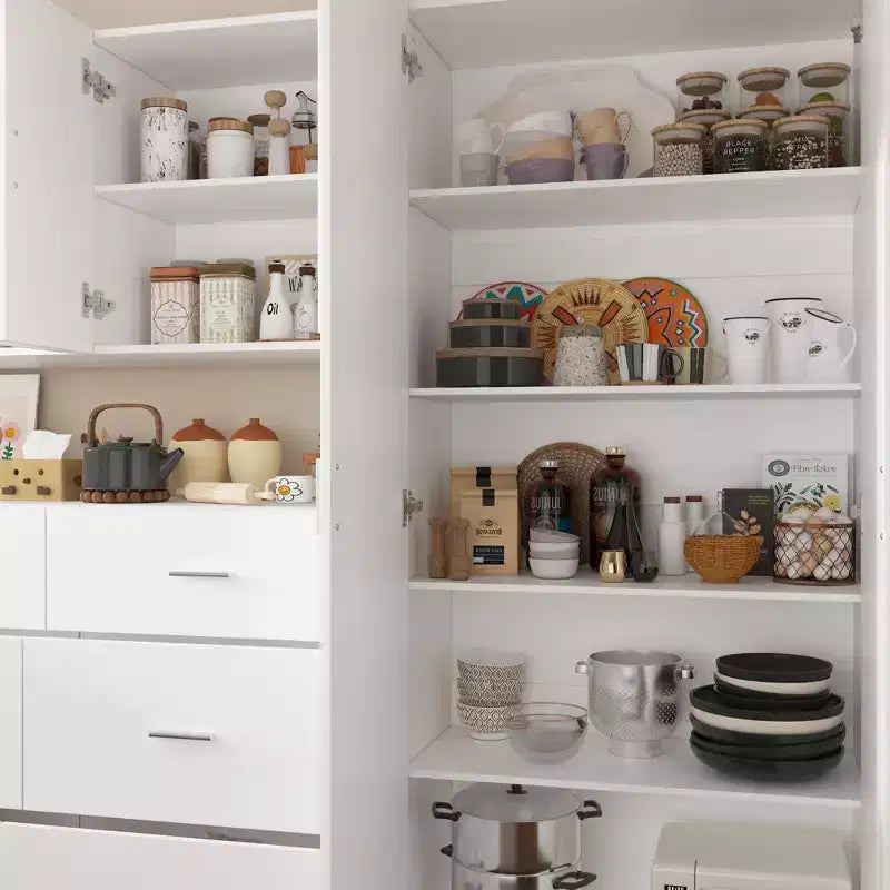 Famapy Kitchen Cabinet Ensemble: Rich Storage, Solid Structure, and Sleek Design