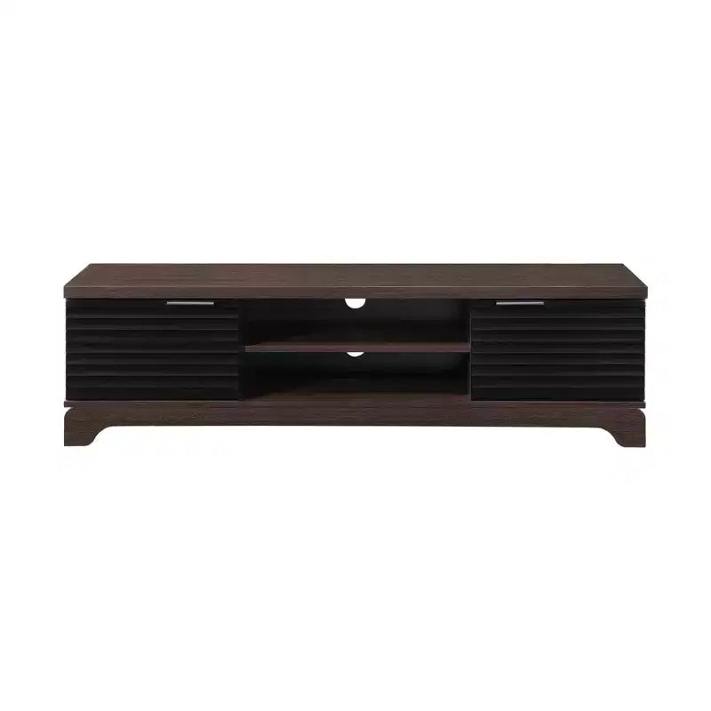 AndMakers 58.66 in. Wood TV Stand with 2 Storage Cabinets Fits TV's up to 65 in.