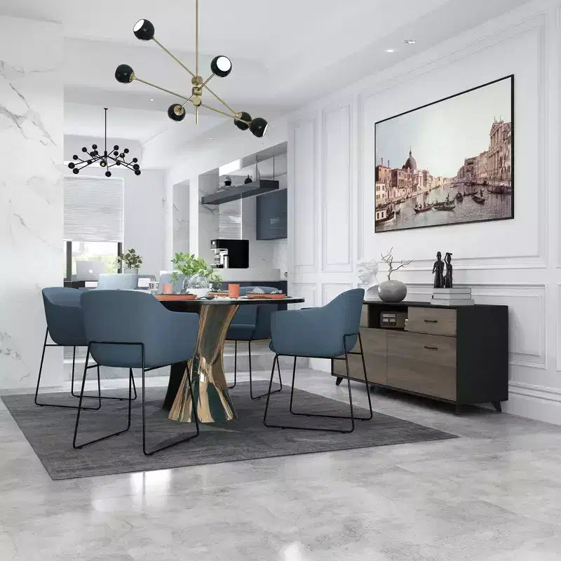 Famapy 2 Door TV Stands Flip Door Design Gray Modern Style Living Room Side Table