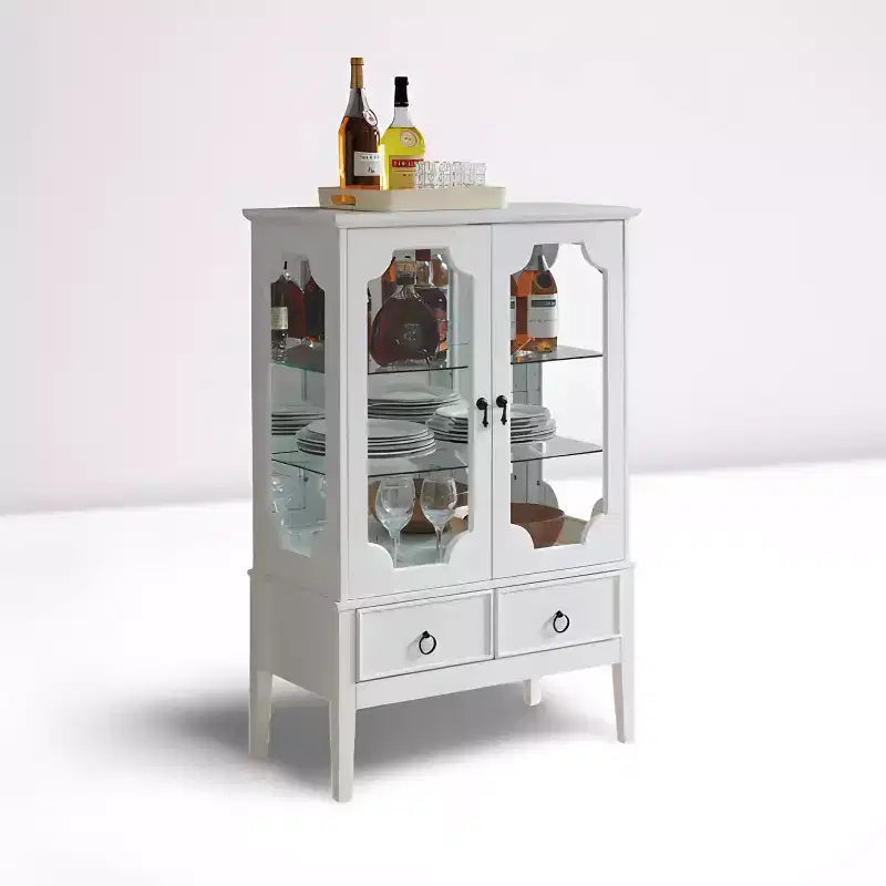 Kings Brand Furniture Versailles Curio Storage Cabinet