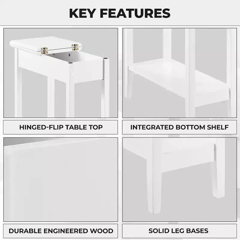 Home Imports Emporium Flip Top Chairside Table, Set of 1/2