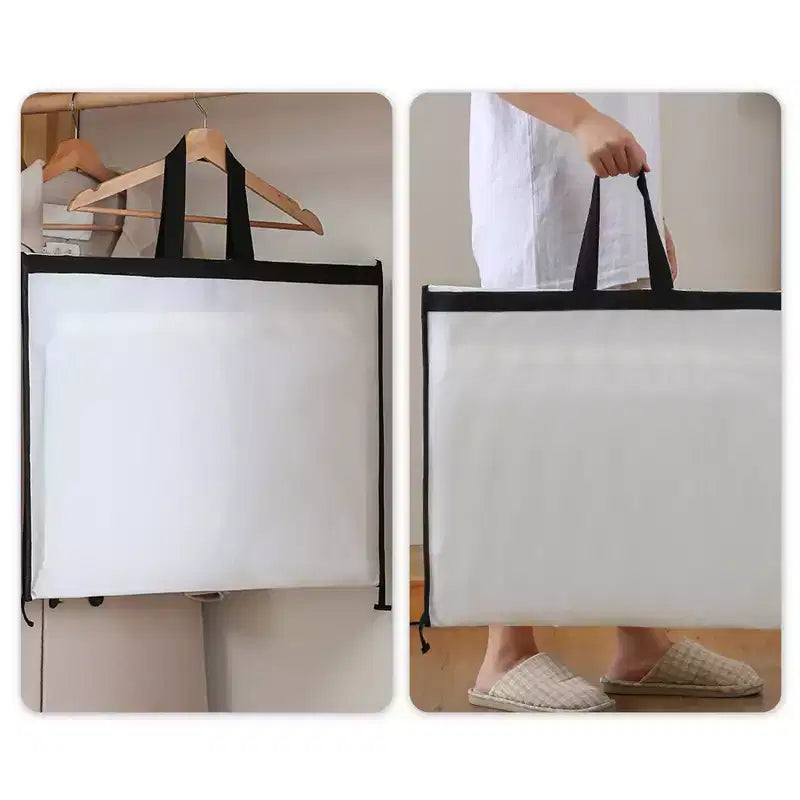 Unique Bargains Garment Bags PEVA Clothes Cover Bags with Handle
