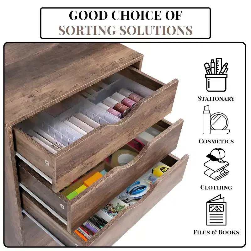 Home Imports Emporium 7-Drawer Office Storage File Cabinet on Wheels