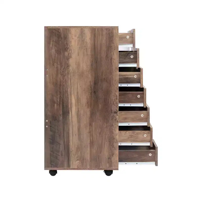 Home Imports Emporium 7-Drawer Office Storage File Cabinet on Wheels