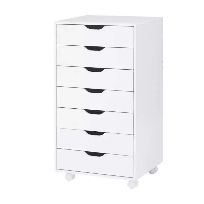 Home Imports Emporium 7-Drawer Office Storage File Cabinet on Wheels