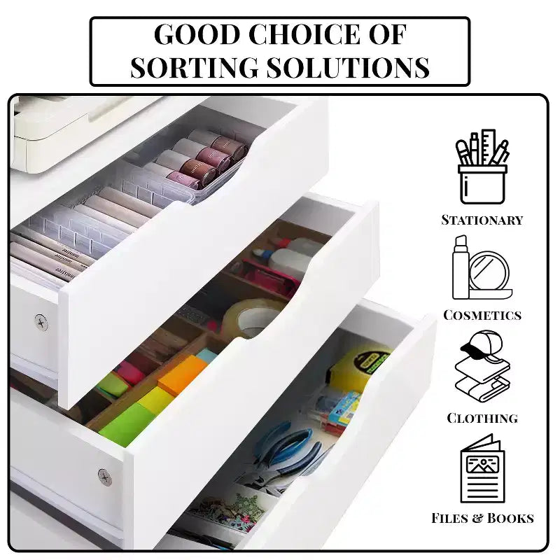 Home Imports Emporium 7-Drawer Office Storage File Cabinet on Wheels