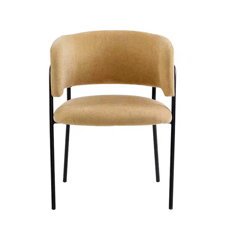 Christopher Knight Home Nest Modern Upholstered Dining Chairs with Metal Frame (Set of 4)