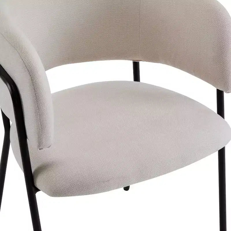 Christopher Knight Home Nest Modern Upholstered Dining Chairs with Metal Frame (Set of 4)