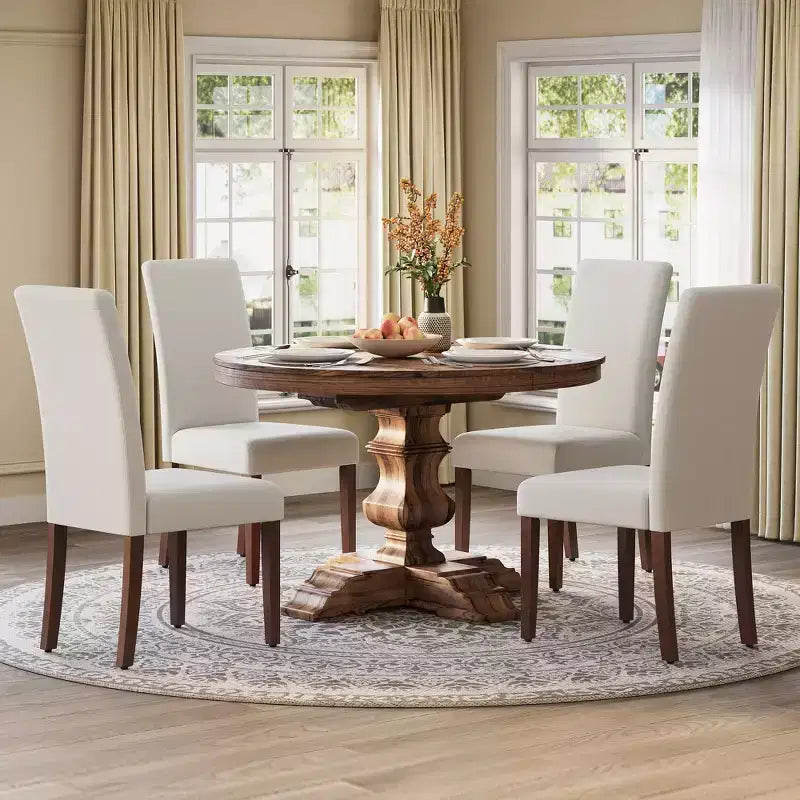 VASAGLE Dining Chairs, Set of 2 Chairs, Parsons Chairs, Thick Seat, Removable Fabric Cover, High Back, 22.8 x 18.9 x 39.4 Inches