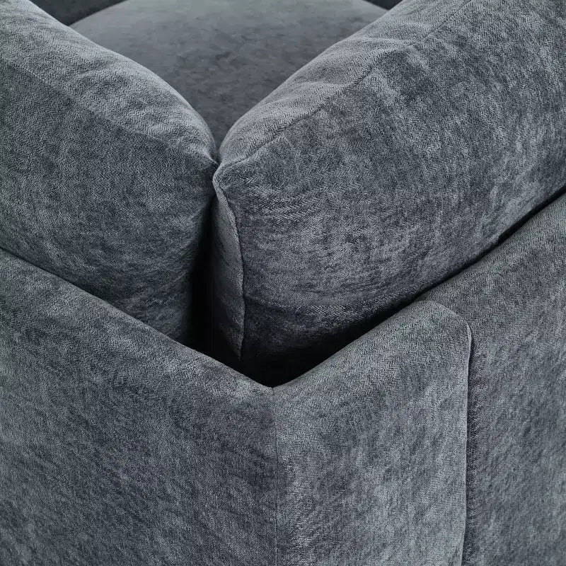 Christopher Knight Home Jovie 115.5 Upholstered Modular Sectional Sofa with Hidden Storage Compartments, Gray