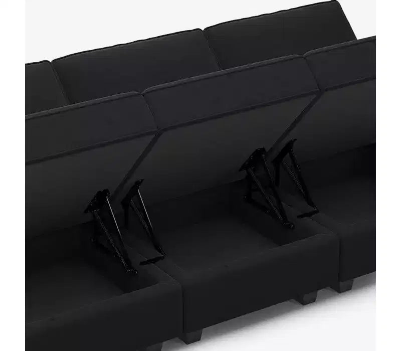 Belffin Modular Velvet Ottoman