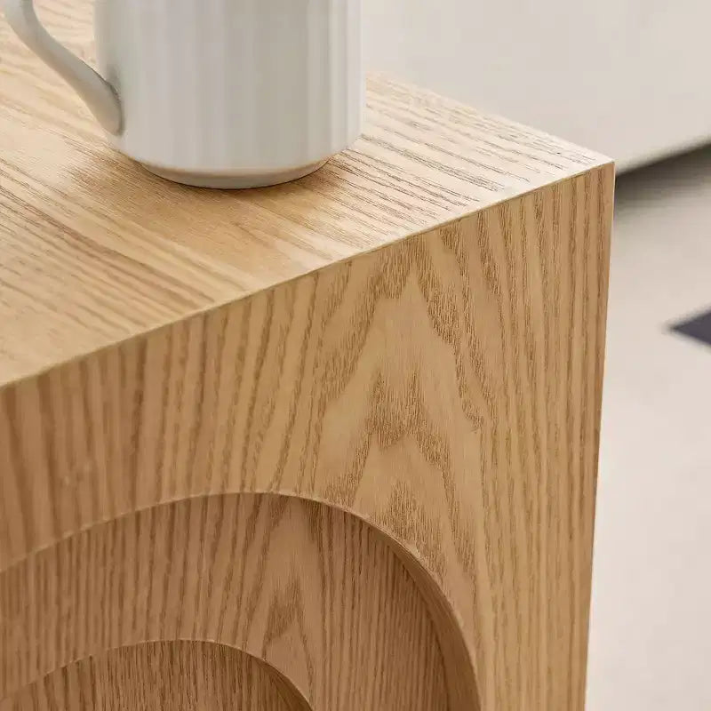 GDFStudio Coral Modern Arch-Design Wood 17.71 H Side Table